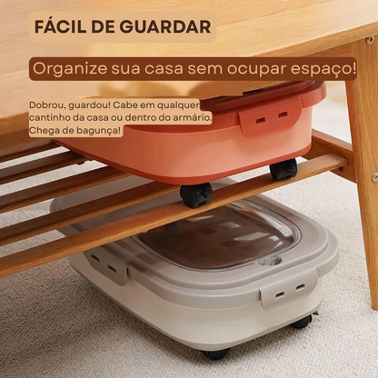 Armazenador Dobrável de Ração 15kg com Copo Medidor – ForPatas